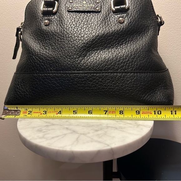 Kate Spade- Black Crocodile Handbag w/ removable adjustable straps. - Picture 8 of 16